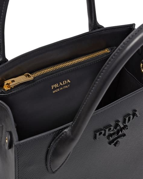 small saffiano leather prada monochrome bag|saffiano leather Prada galleria bag.